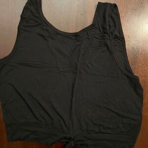 Beyond Yoga Cropped Tie Front Tank